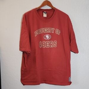49ers Grapgic Red Short Sleeve T-Shirt XL Style 2070A Reebok